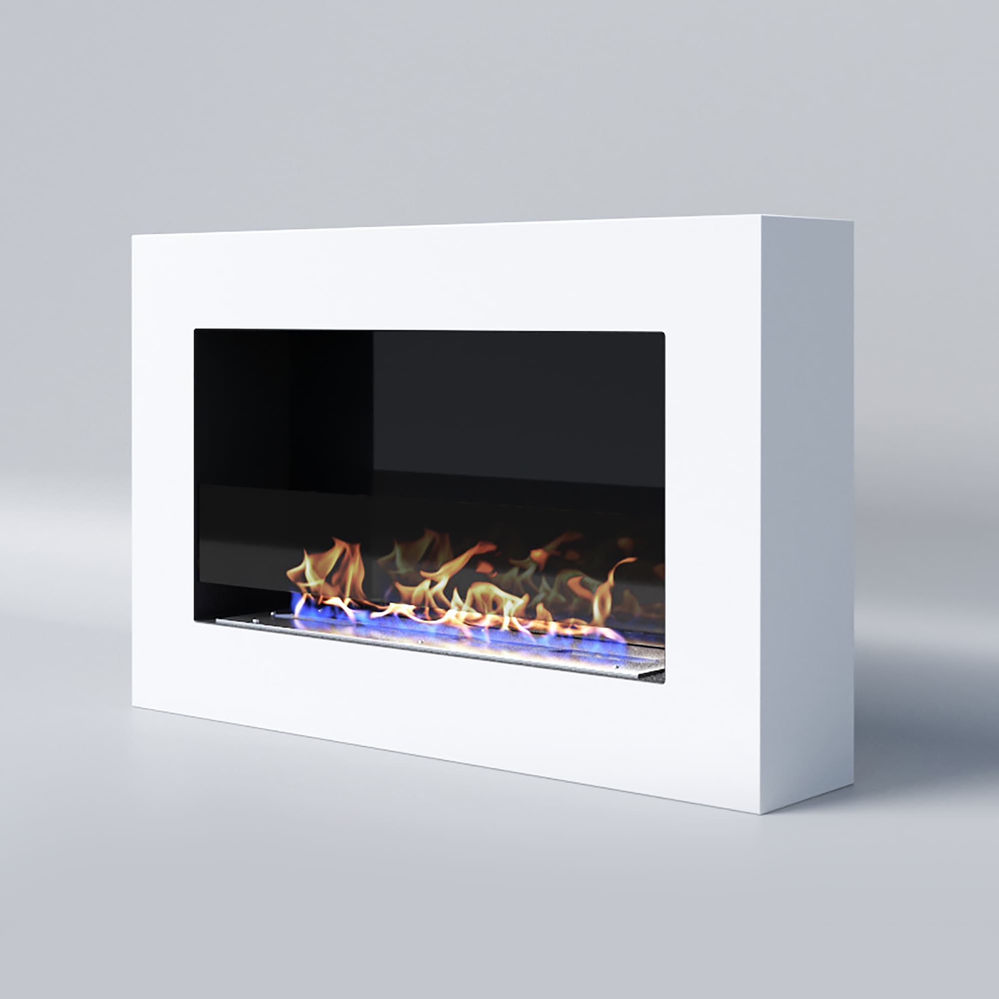 Биокамин "Русский огонь" Блонд 800N настенный (высота 500мм.) с декоративным стеклом (стемалитом) по цене 27 700 руб.