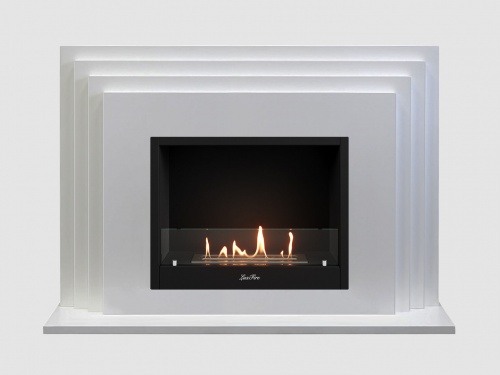 Каминный портал МДФ "Амстердам 1100" с биокамином Lux Fire "Фаер Бокс 1-25.5" (белый) Каминный портал МДФ "Амстердам 1100" с биокамином Lux Fire "Фаер Бокс 1-25.5" (белый)