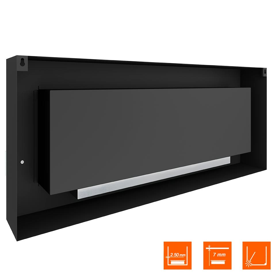 Биокамин SteelHeat WALL GRAND 1500 черный, стекло, стемалит Биокамин SteelHeat WALL GRAND 1500 черный, стекло, стемалит по цене 80 010 руб.