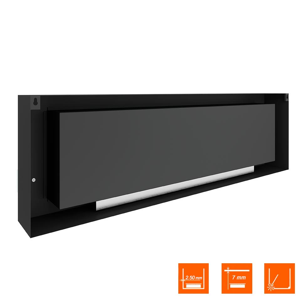 Биокамин SteelHeat WALL GRAND 1800 черный, стекло, стемалит Биокамин SteelHeat WALL GRAND 1800 черный, стекло, стемалит по цене 98 070 руб.