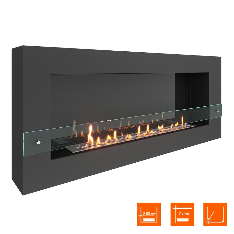 Биокамин SteelHeat WALL GRAND 1500 черный, стекло, стемалит Биокамин SteelHeat WALL GRAND 1500 черный, стекло, стемалит по цене 80 010 руб.