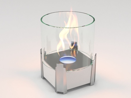 Настольный биокамин Lux Fire "Рондо" S Белый по цене 12 760 руб.