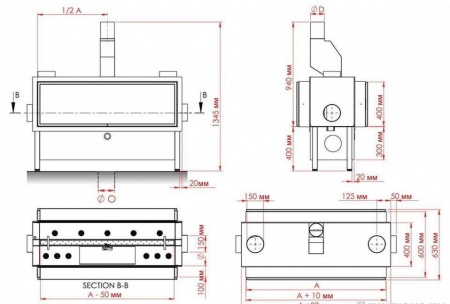 Газовая топка Vero Design GA 1 D 
Газовая топка Vero Design GA 1 D