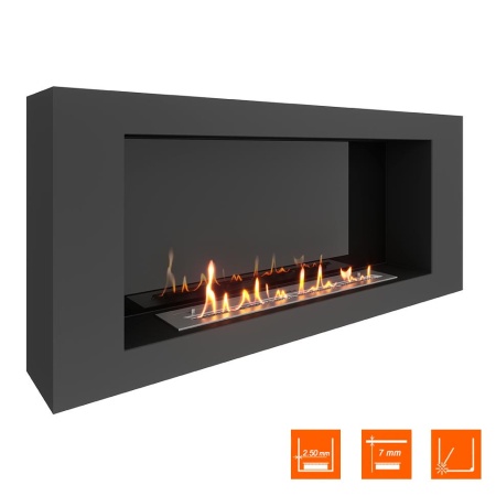 Биокамин SteelHeat WALL LONG 1200 черный, стемалит Биокамин SteelHeat WALL LONG 1200 черный, стемалит по цене 54 600 руб.