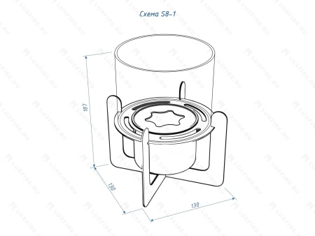 Настольный биокамин Lux Fire "Омега" (белый) Настольный биокамин Lux Fire "Омега" (белый) по цене 9 196 руб.