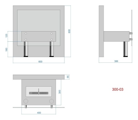 Биокамин напольный Lux Fire "Консул 3" 600 по цене 29 400 руб.