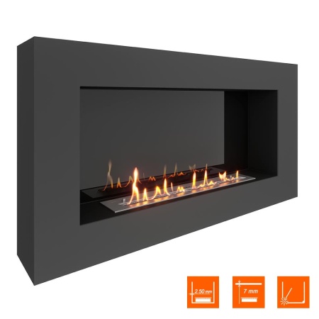 Биокамин SteelHeat WALL GRAND 1200 черный, стемалит Биокамин SteelHeat WALL GRAND 1200 черный, стемалит по цене 56 070 руб.