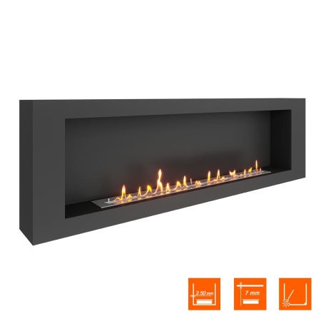 Биокамин SteelHeat WALL GRAND 1800 черный Биокамин SteelHeat WALL GRAND 1800 черный по цене 71 190 руб.
