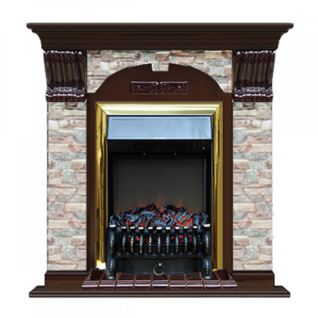 Арочный Грот цветной (дуб)+Fobos Brass