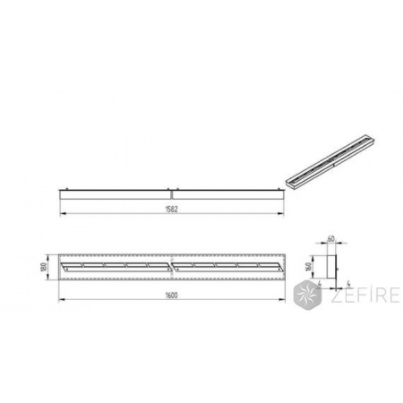 Прямоугольный контейнер ZeFire 1800 по цене 105 000 руб.