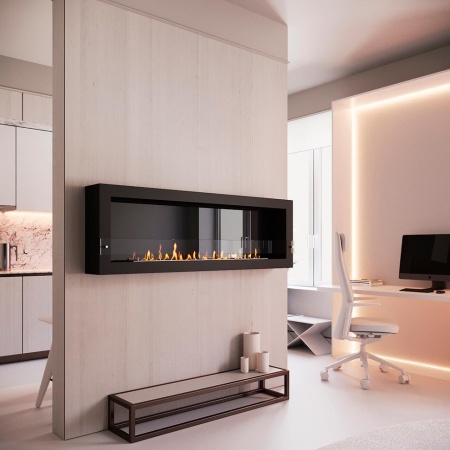 Биокамин SteelHeat WALL ONE 1700 черный, стекло Биокамин SteelHeat WALL ONE 1700 черный, стекло по цене 74 760 руб.