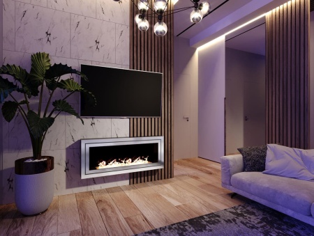 Биокамин "Русский огонь" Стенли 1200N настенный с защитным стеклом по цене 44 250 руб.