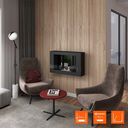 Биокамин SteelHeat WALL LONG 900 LITE черный Биокамин SteelHeat WALL LONG 900 LITE черный по цене 24 675 руб.