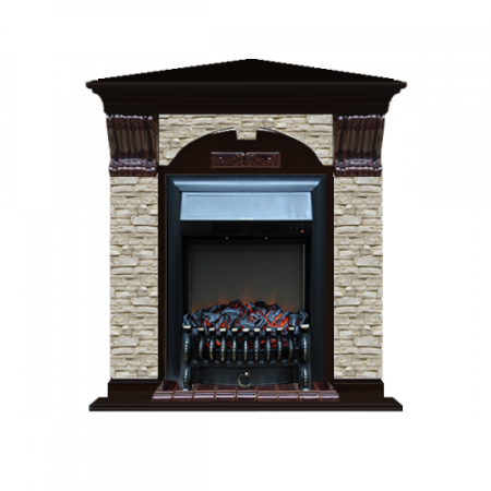 Арочный Грот однотонный угловой (венге)+Fobos Black